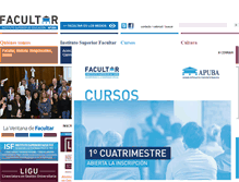 Tablet Screenshot of facultar.org.ar